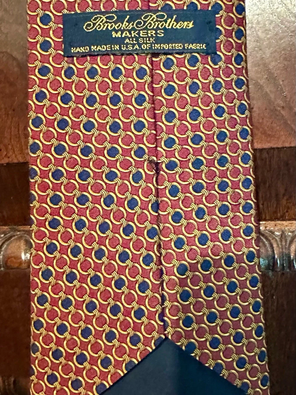 Red Patterned Men's Tie - Brooks Brothers